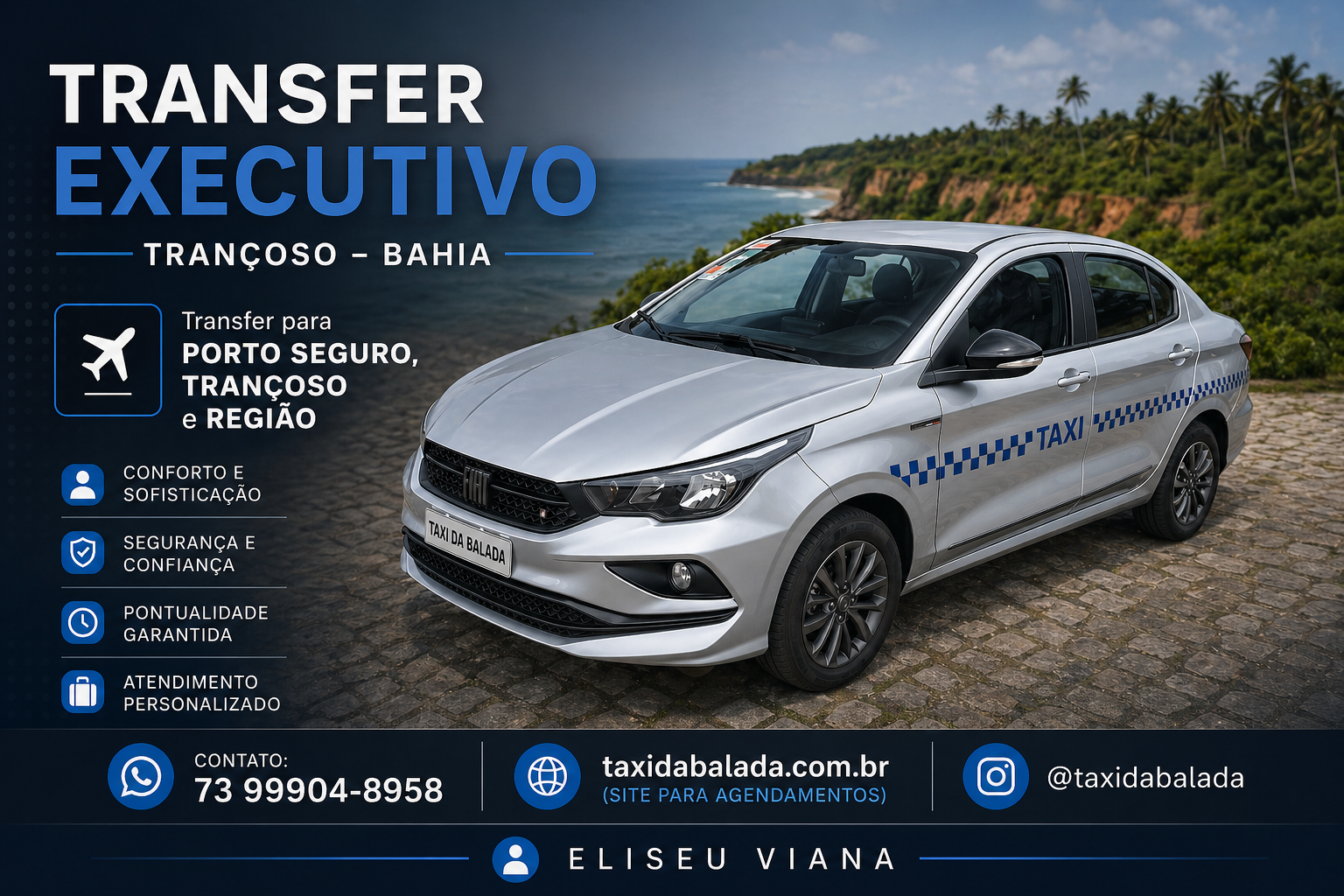 Táxi da Balada Trancoso - Motorista Profissional